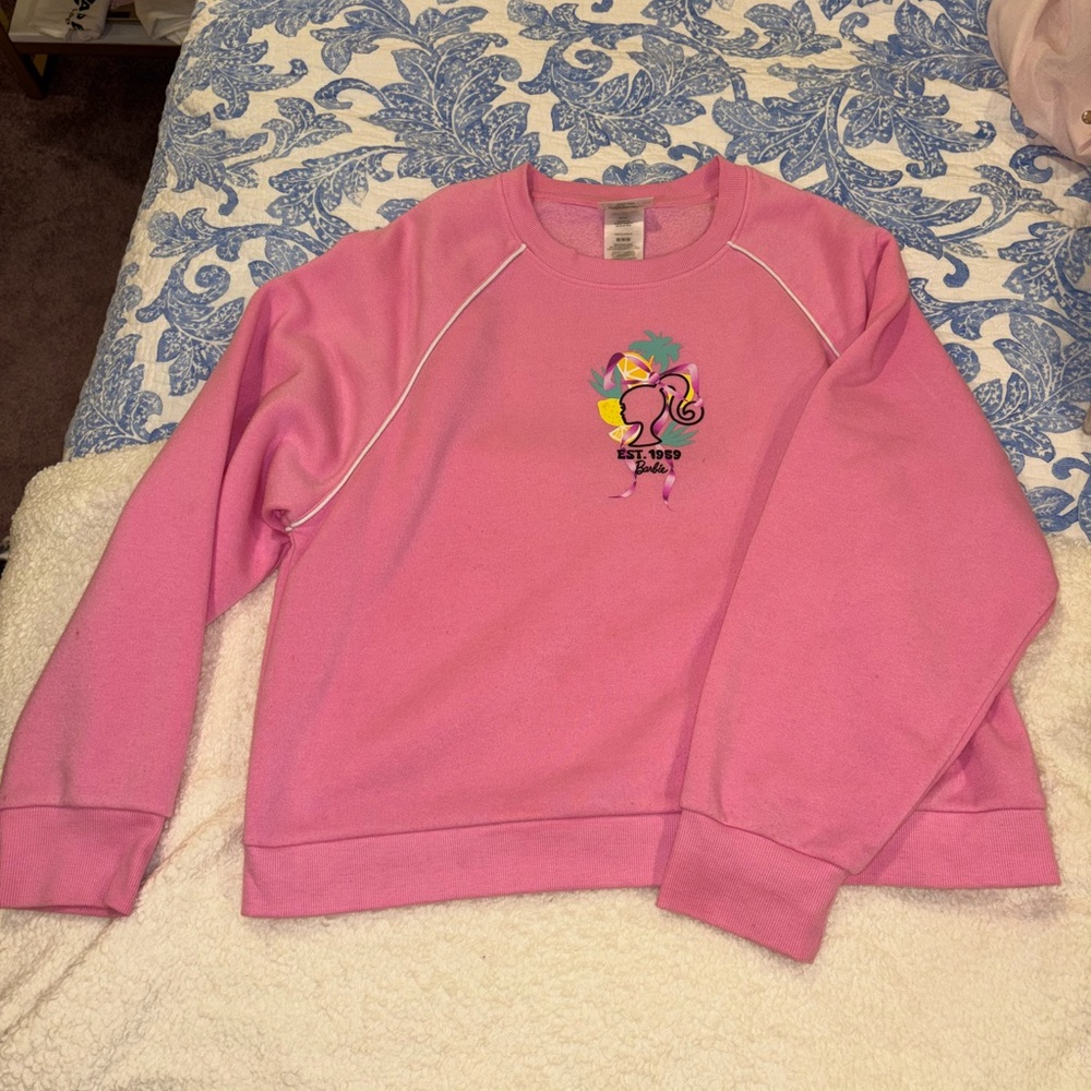 Malibu Barbie Pink Crewneck Sweatshirt